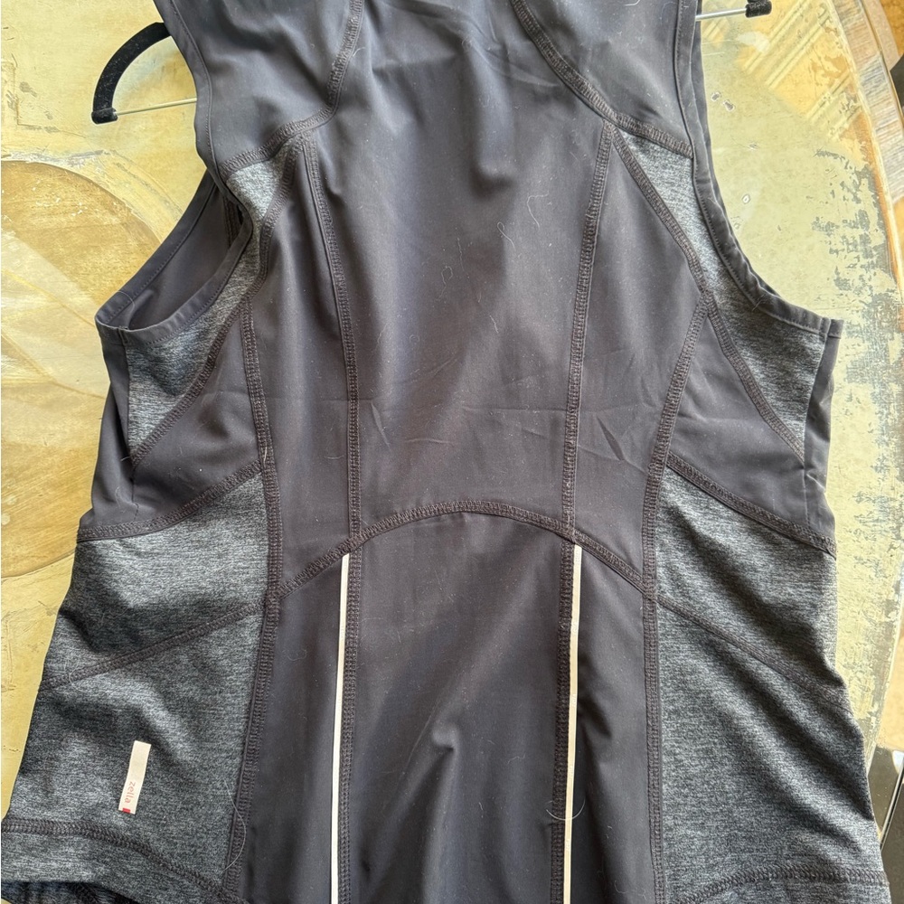 Zella Charcoal and Black Performance Tank
